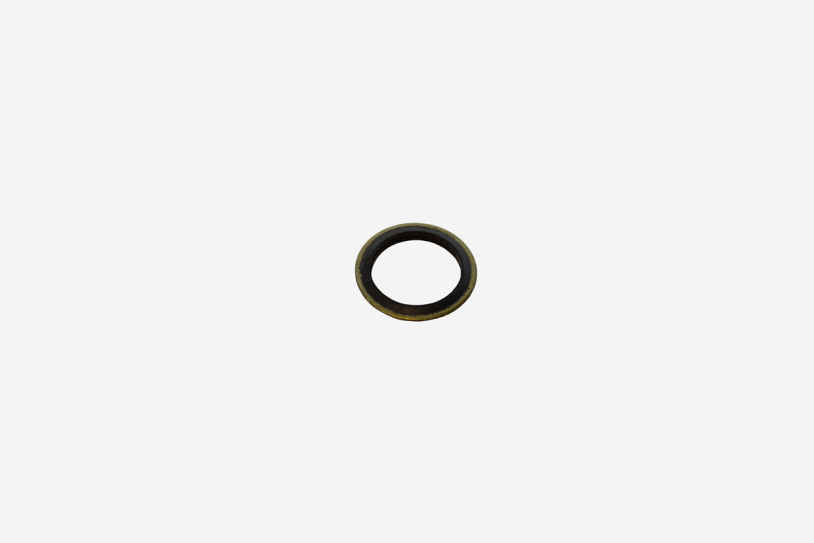 Dichtung Unterlegscheibe ist ein grün-schwarzer kleiner Ring 