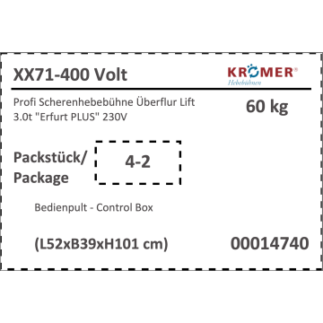 Bedienpult Doppelscherenhebebühne