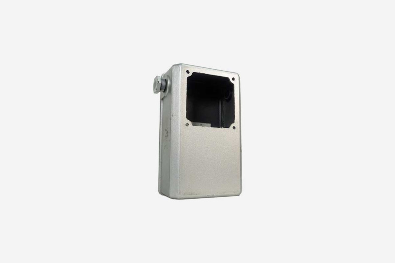 Anschlusskasten in silber