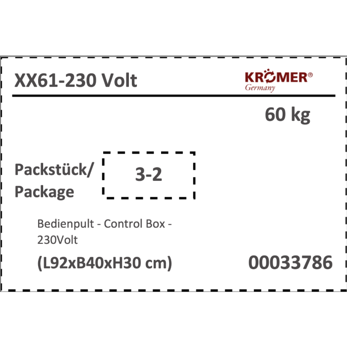 Bedienpult XX61-230 Volt