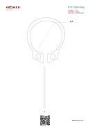 Disegno tecnico di un anello di bloccaggio con diametro interno di circa 18 mm.