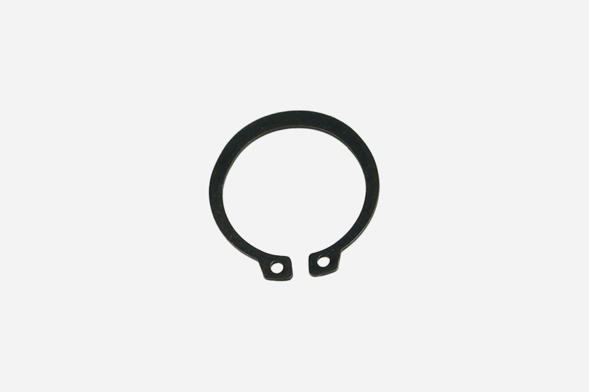 Seegerring in Schwarz aus Metall