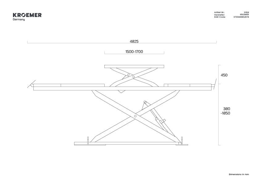 Piattaforma elevatrice Kroemer XX84, vista 4