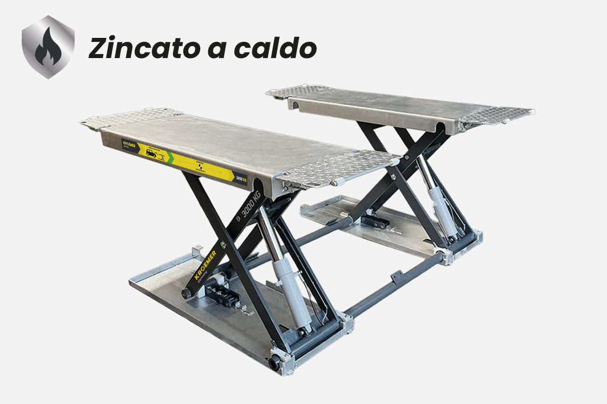 ponte sollevatore a forbice x43 zincato a caldo